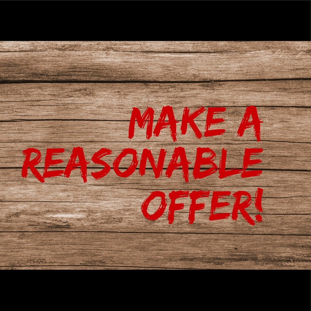 Reasonable offers accepted! Also see Poshmark fees